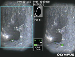 Stereo measurement of blowhole