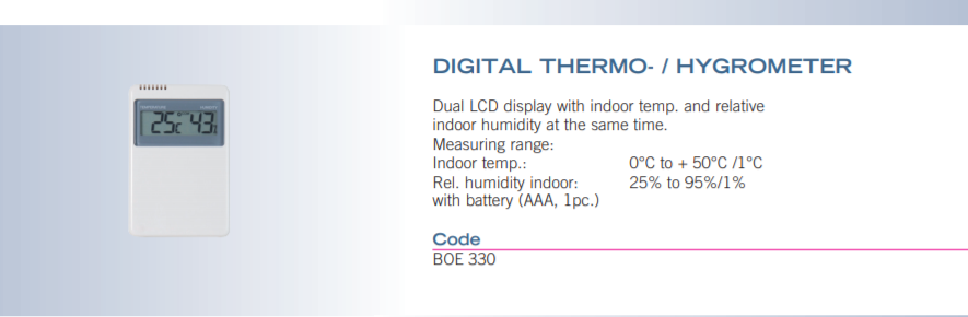 數(shù)字溫濕度計(jì)